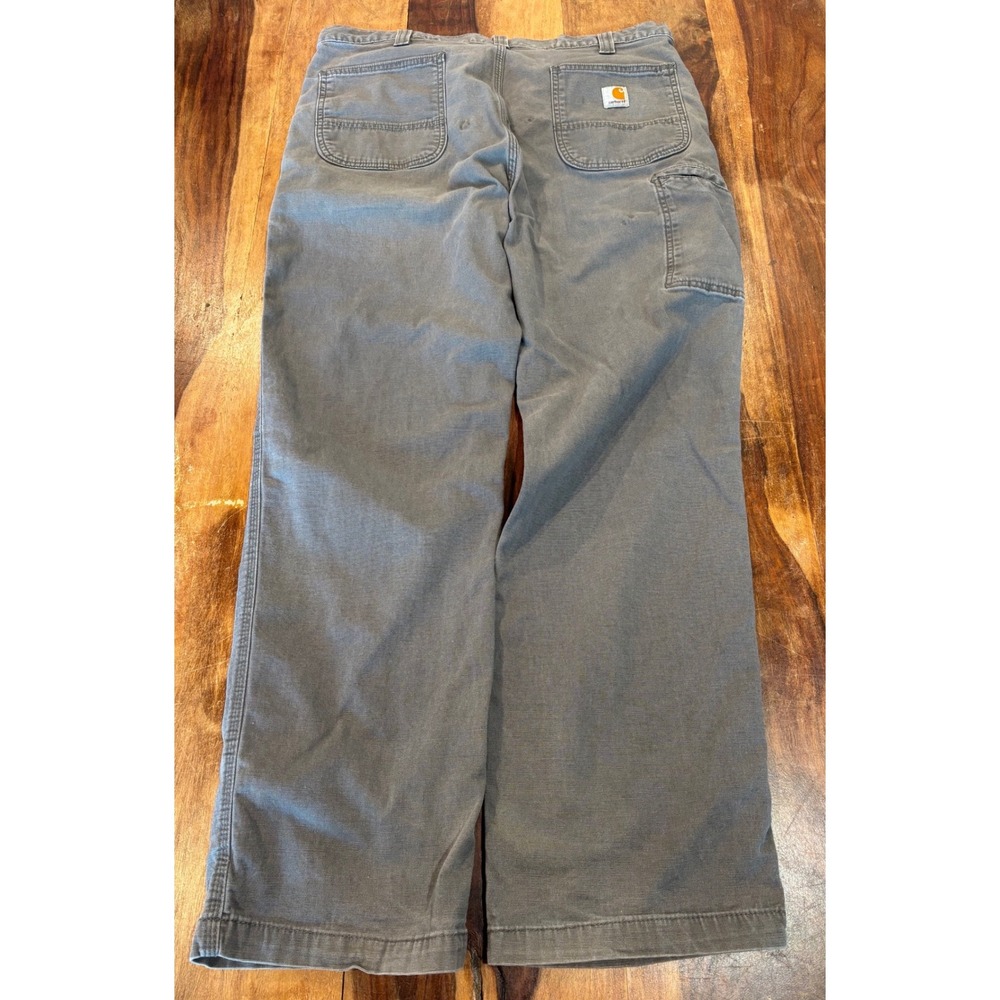 CARHARTT carpenter pants 38x32 (actual: 31") gray relaxed fit rugged flex as is